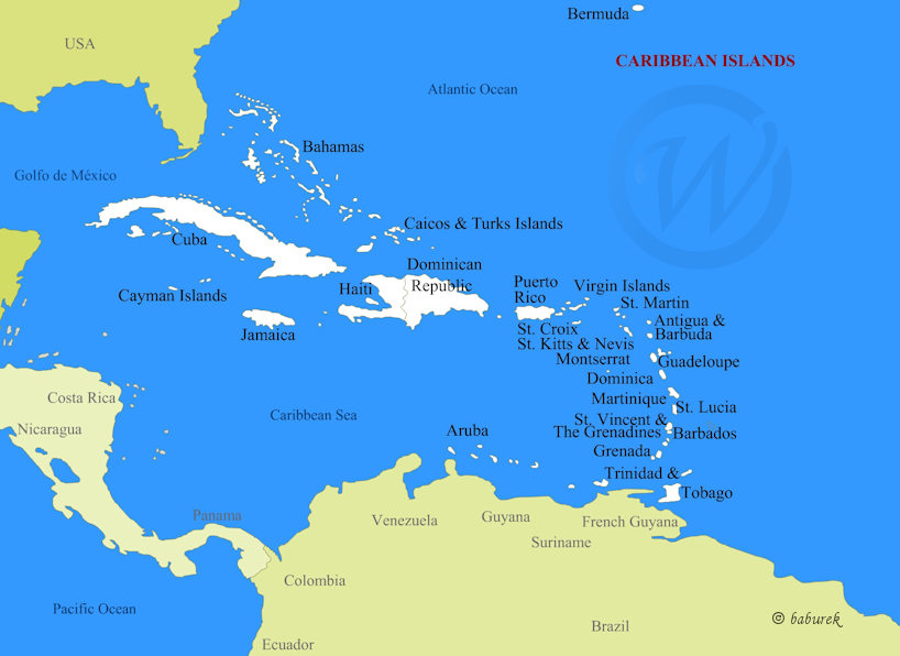 Top 15 list of various websites in the Caribbean (for reference only)
