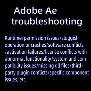 Troubleshooting for Adobe After Effects (AE) covers issues such as installation errors, usage anomalies, installation failures, sluggish performance, and crashes. It provides systematic solutions, including checking system configuration, updating graphics card drivers, clearing cache files, repairing software components, optimizing project settings, etc., to ensure stable operation of AE.